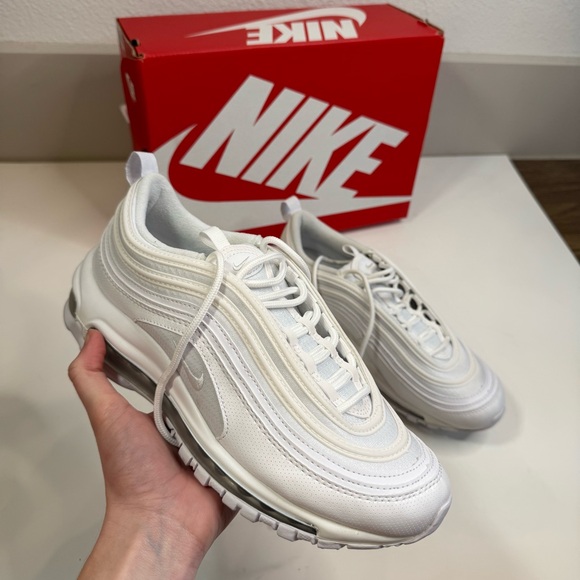 Nike Air Max 97 White Metallic Silver youth size women's size